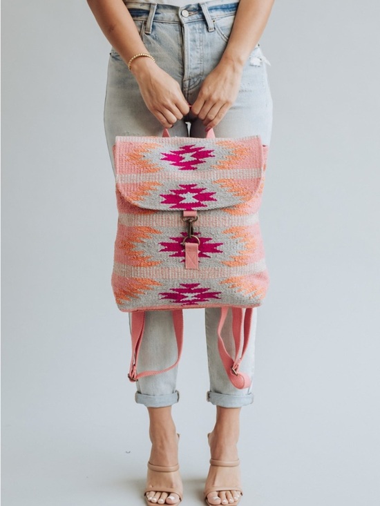 NWT Boho Festival Aztec Tribal Western Southwestern Backpack Purse Handbag Bag main image 5